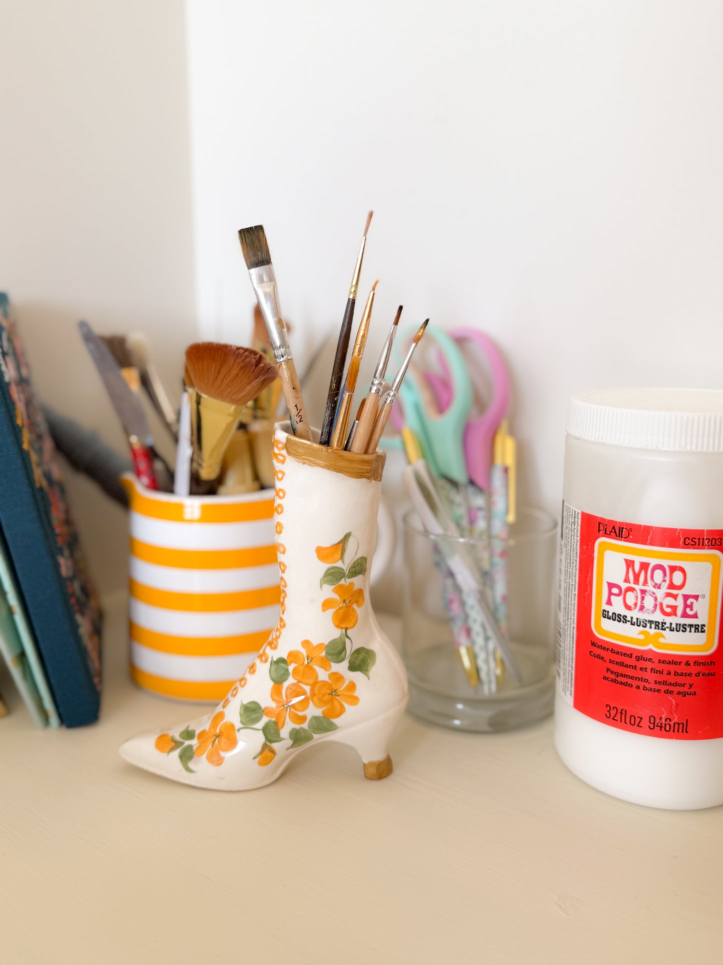 Sweet Tea & Sunshine Glass Collectable Boot