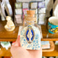 Light Blue Floral Bud Holy Water Container