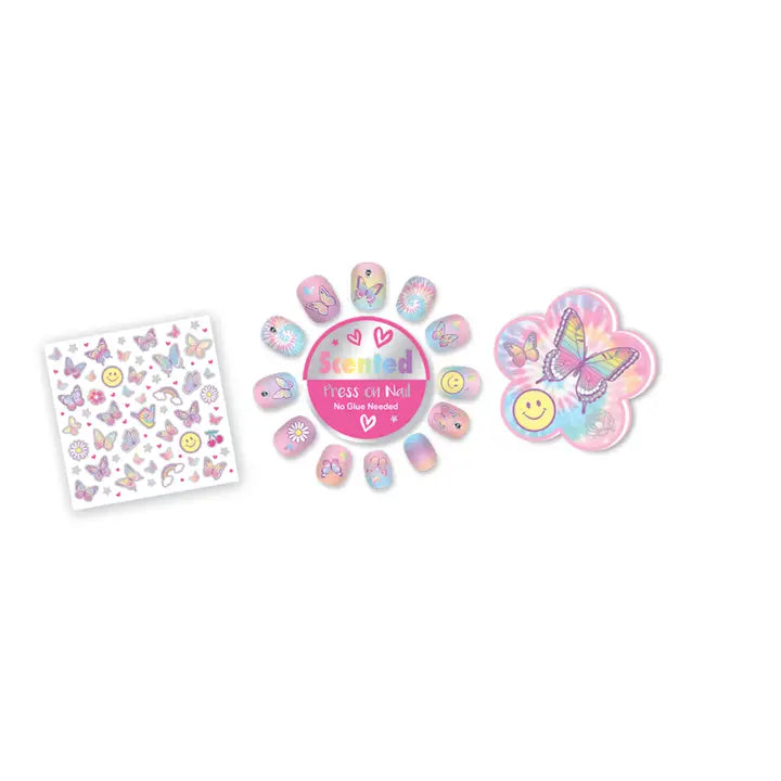 Stylin' Press on Nail, Tie Dye Butterfly