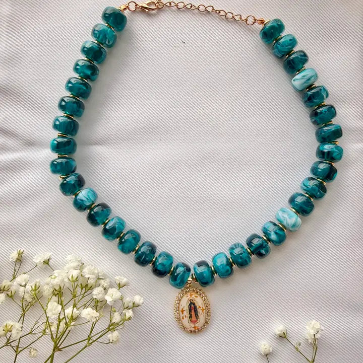 Our Lady of Guadalupe’s Jewels Beaded Necklace- Harleigh Leonards