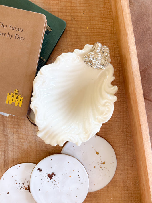 Holy Family Clay Art Trinket Holder Dish