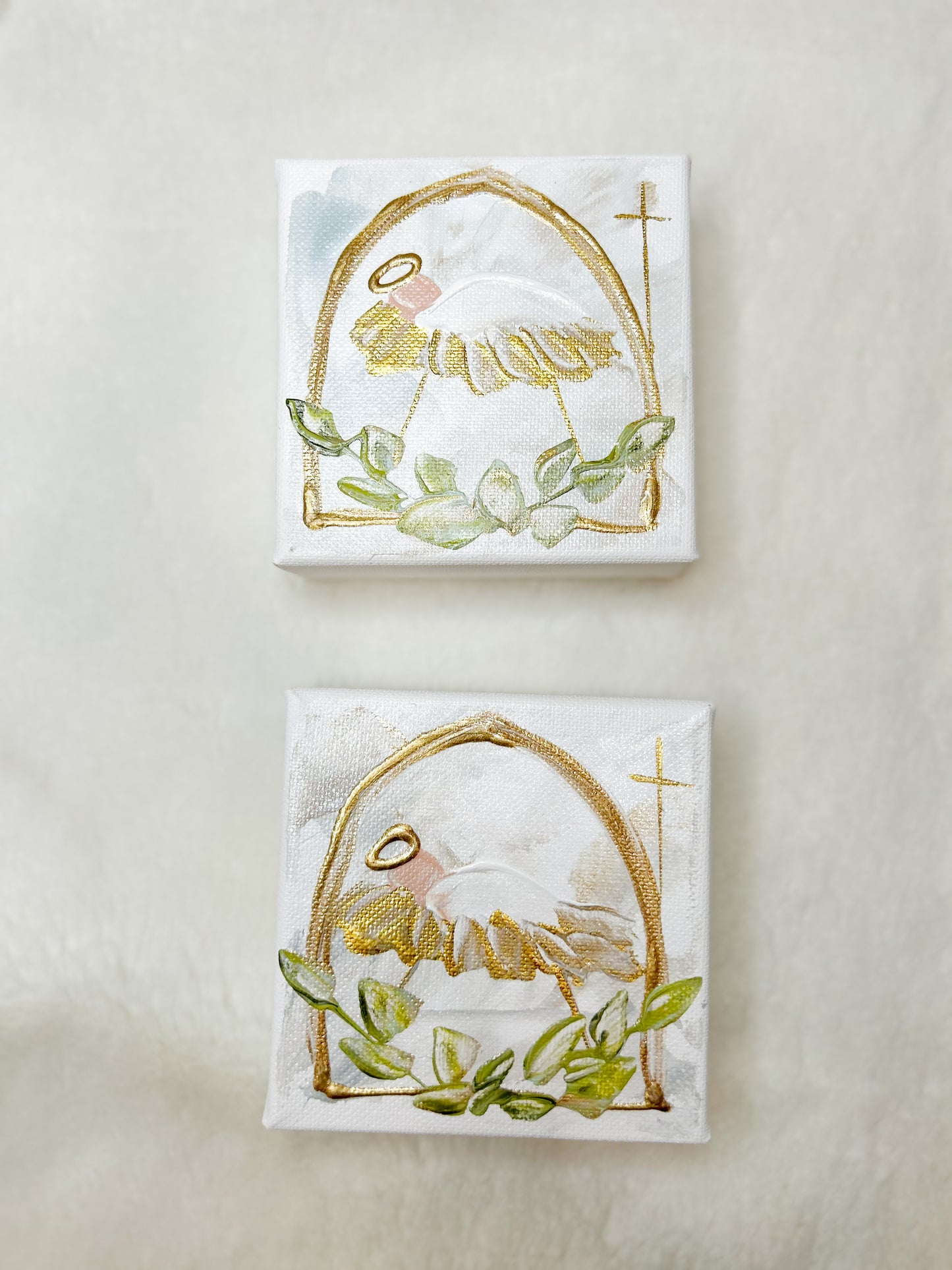 Gospel News 4X4 Jesus Nativity Arch Canvas Art