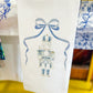 Whimsical Blue Nutcracker Hand Towel