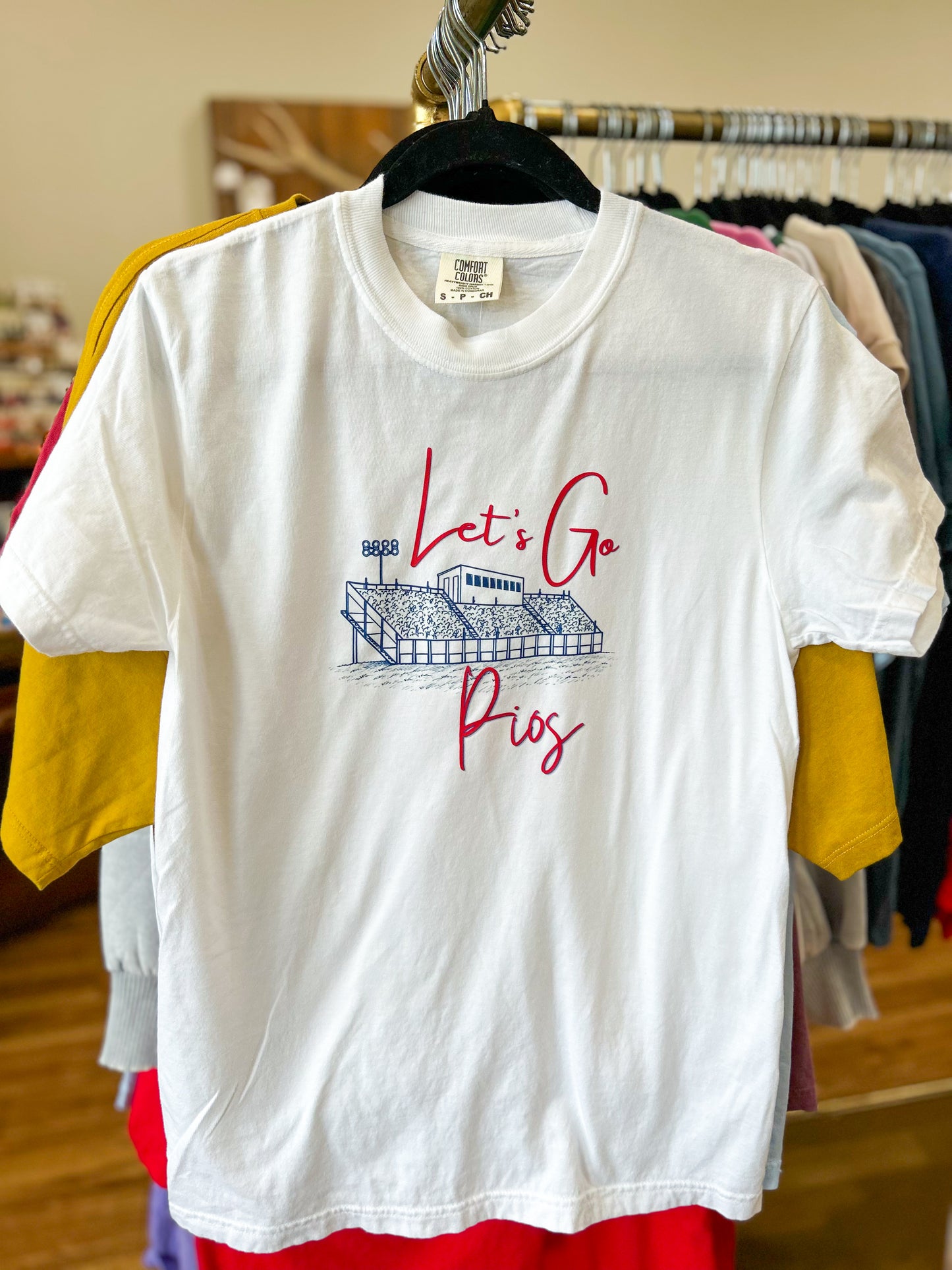 Sample- Let's Go Pios Comfort Colors Basic Fit Shirt