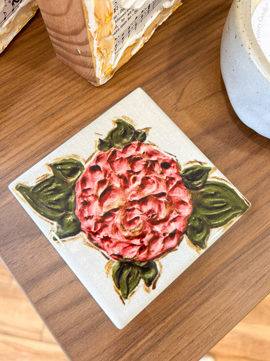 CC Pink Hydrangea Coaster