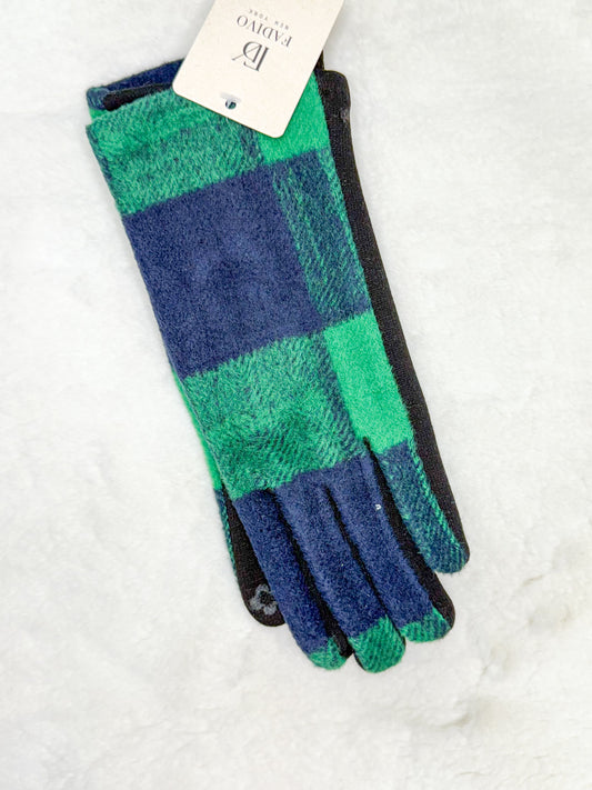 Fadivo Winter Gloves- Green/Navy