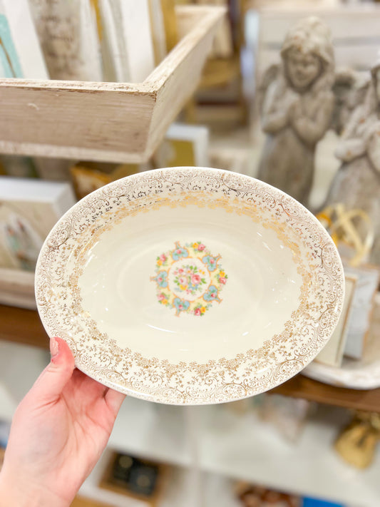 Vintage Stella Floral Serving Dish/Bowl