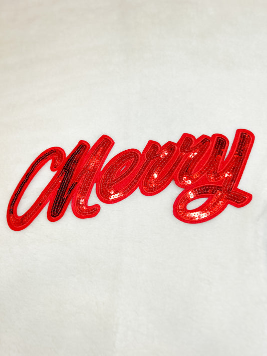 Patch-Cursive Merry
