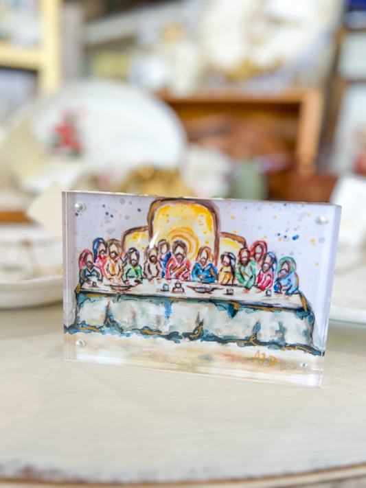 4x6 Watercolor Last Supper Art