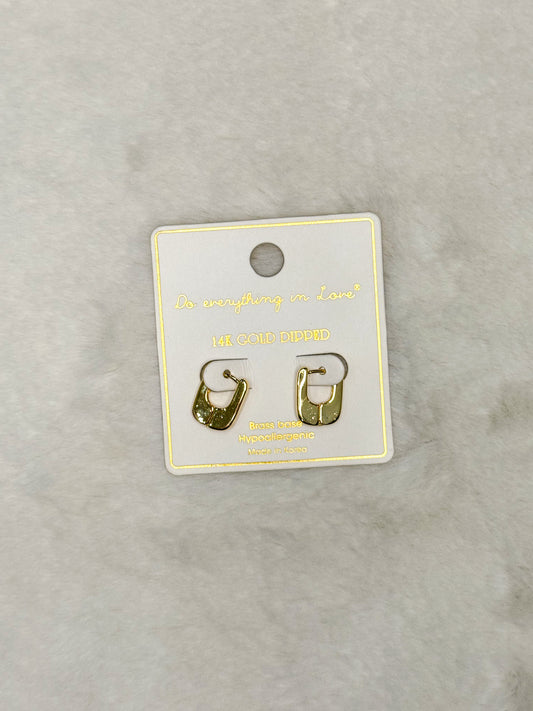 Do everything in Love Urban Gold Huggie Hoops