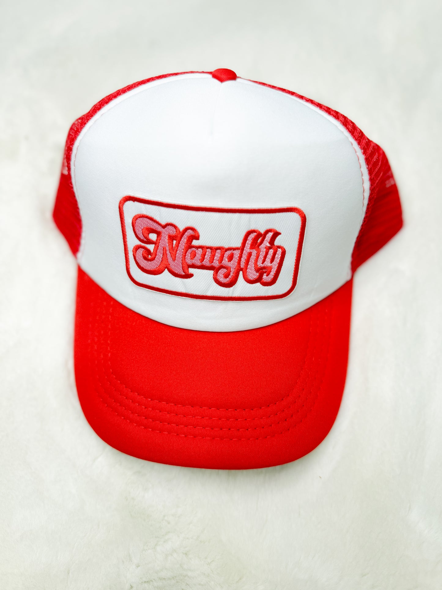 Trucker Hat Patch Naughty Red
