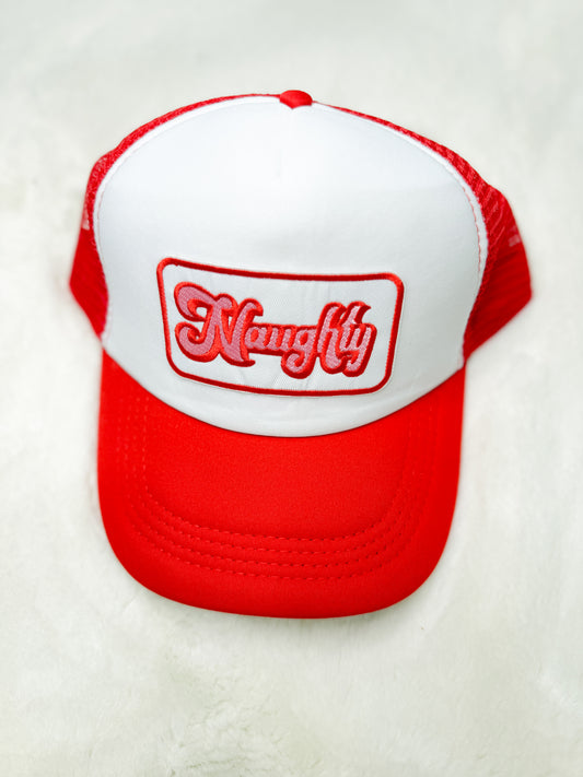 Trucker Hat Patch Naughty Red
