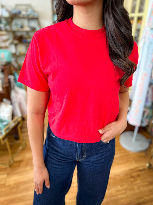 Red- Basic Fit T-Shirt Comfort Colors