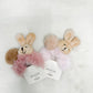 Fuzzy Friends Hair Scrunchy- Pink Bunny