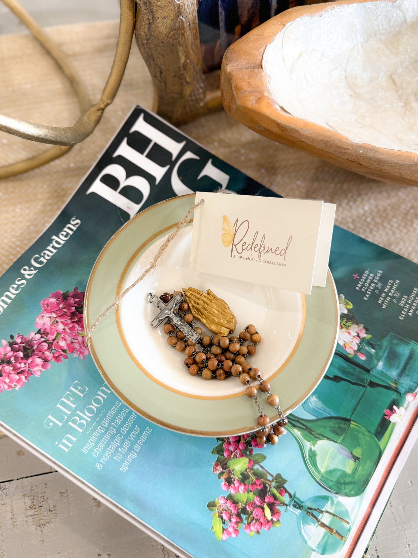 Praying Hands Clay Art Trinket Dish