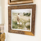 Living Hope Vintage Jesus and Lamb Framed Art 12x12