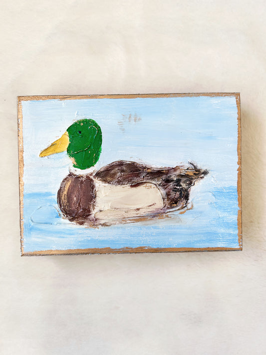 5x7 Mallard Wooden Block