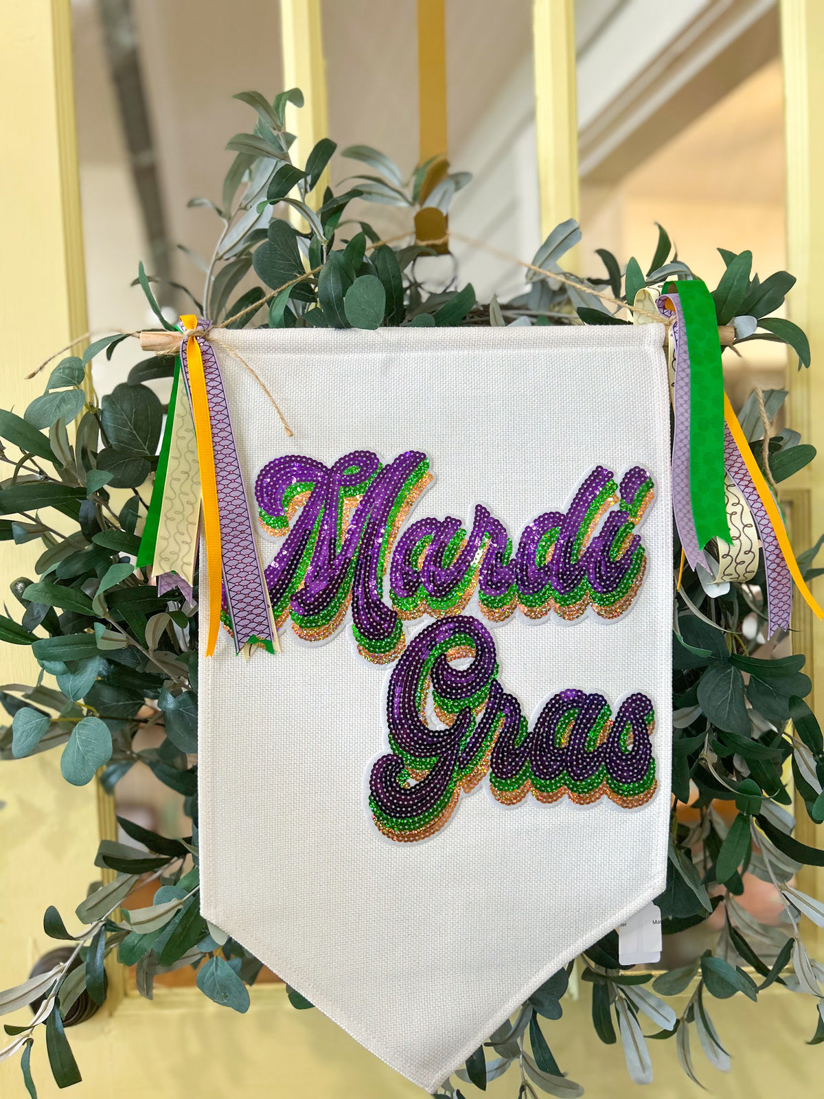Mardi Gras Door Banner
