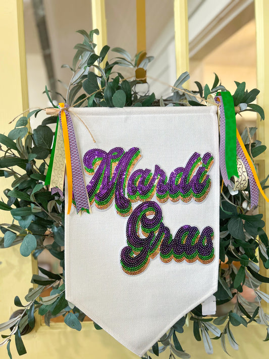 Mardi Gras Door Banner