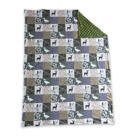Duck/Deer Camo Patchwork Baby Blanket