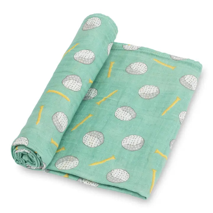 Lolly Banks Hole in One Baby Muslin Swaddle