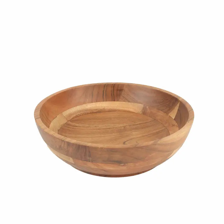 Large Wood Serving Bowl 14x14x3.5