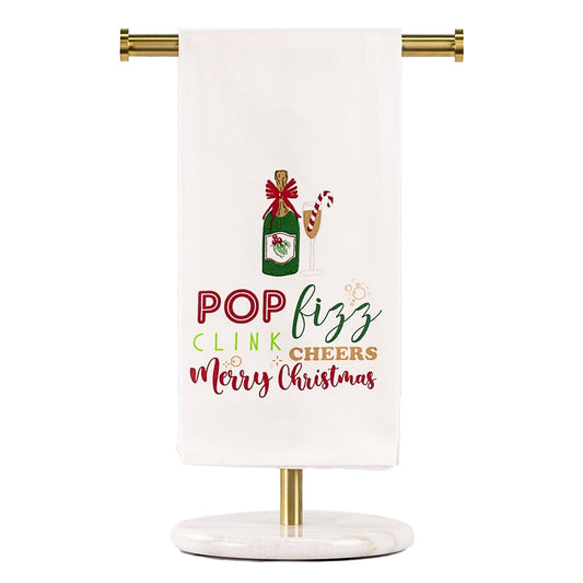 Pop Fizz Merry Christmas Hand Towel