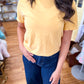 Mustard- Basic Fit T-Shirt Comfort Colors