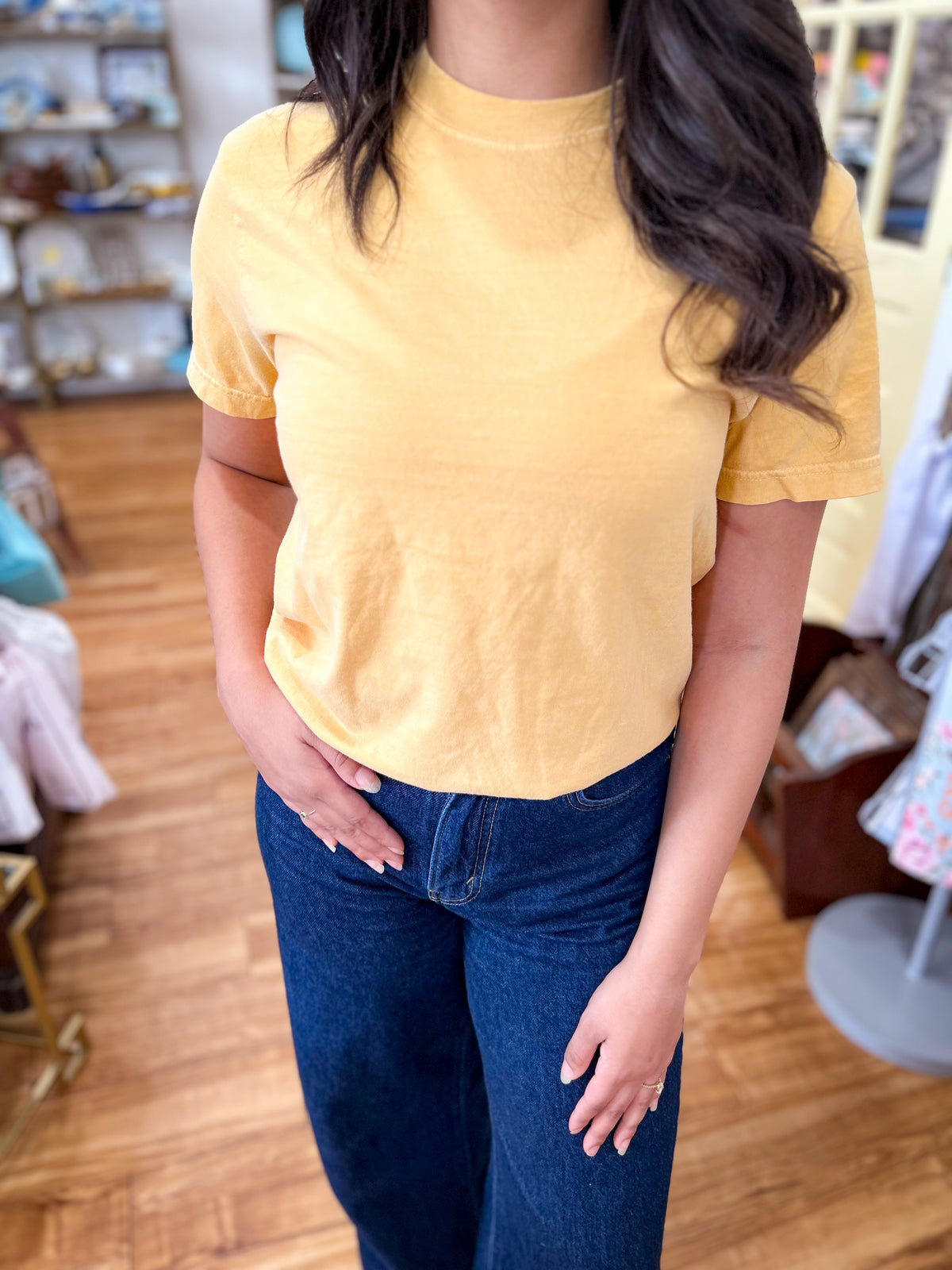Mustard- Basic Fit T-Shirt Comfort Colors