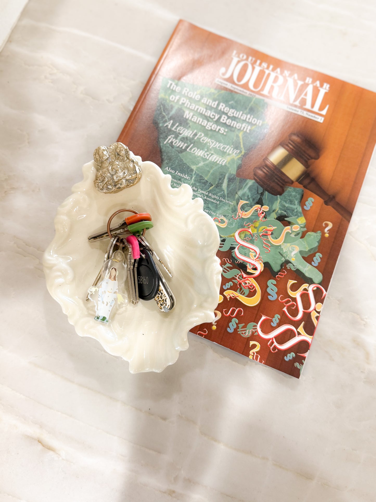 Holy Family Clay Art Trinket Holder Dish