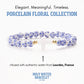 Holy Water Porcelain Cross Bracelet- Gold Spacer Beads