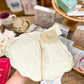 White Basket-Weave Platter with Scalloped Accents