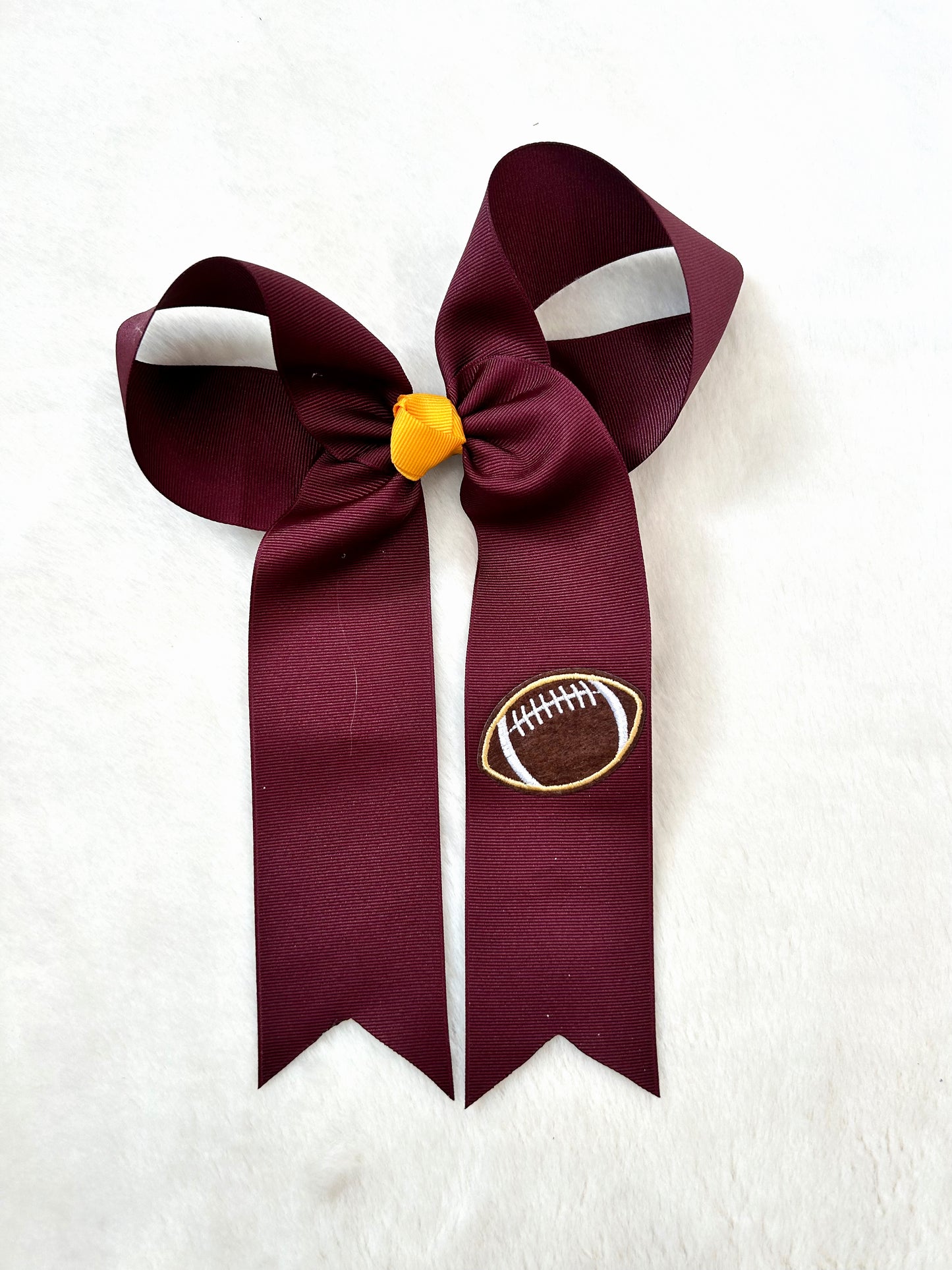 Maria Hanging Bow with Football Patch