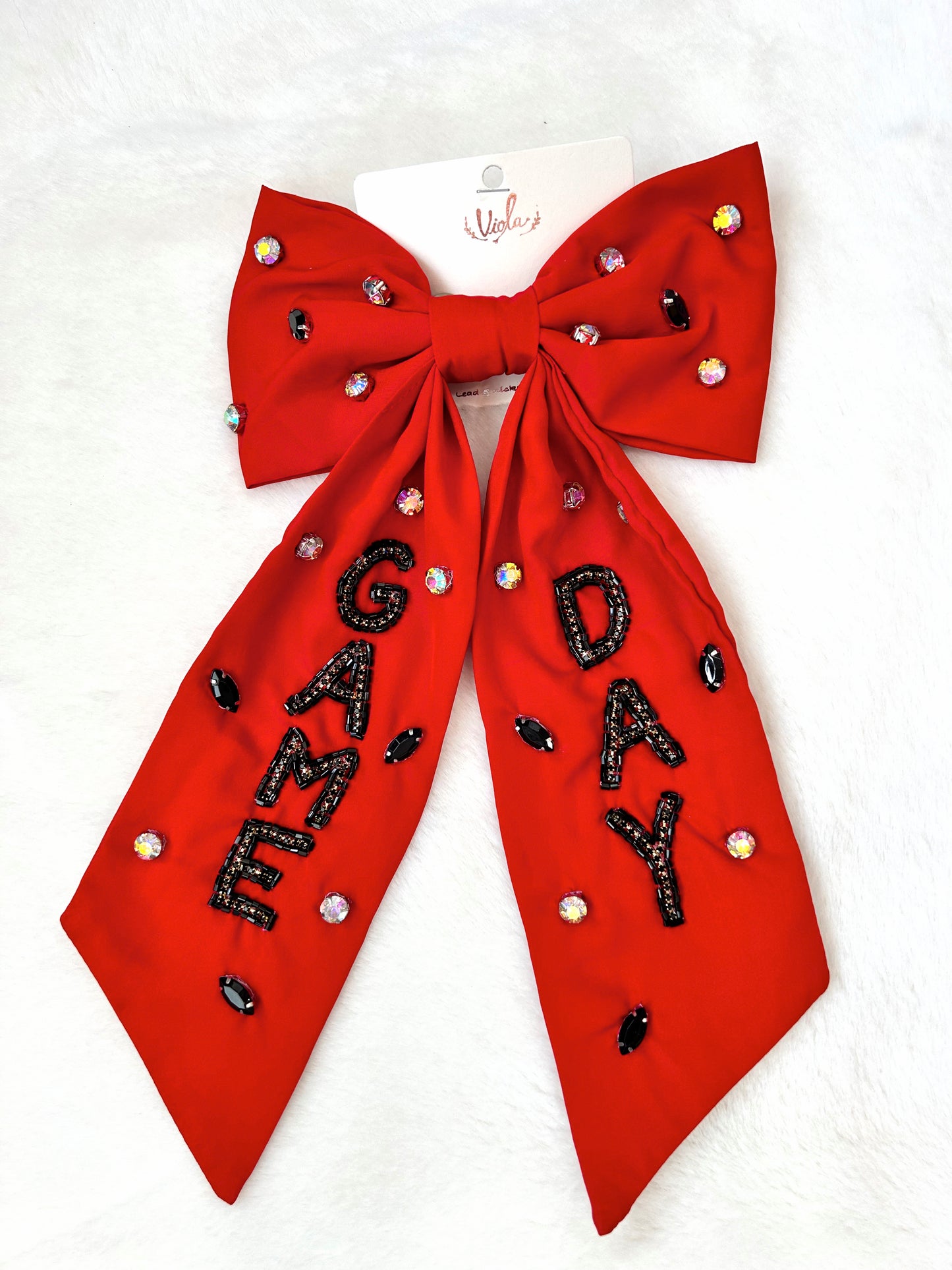 Game Day Glamour Hair Bow