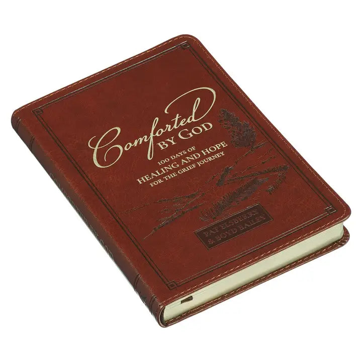 Devotional Comforted By God Faux Leather