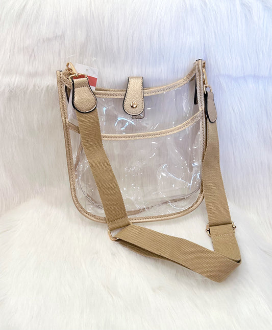 Clear Sided Rectangle Clear Bag