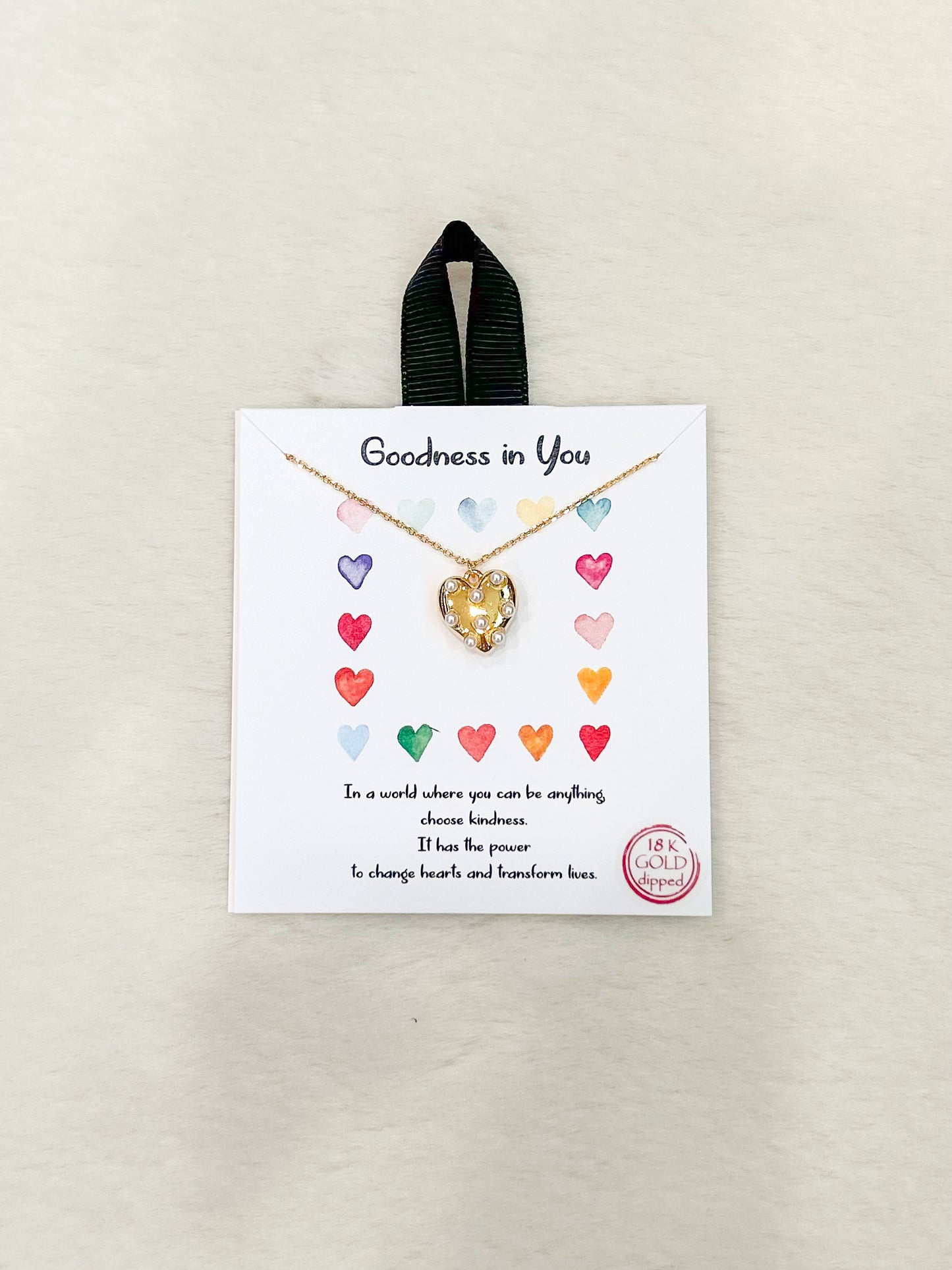 Goodness in You Heart Necklace
