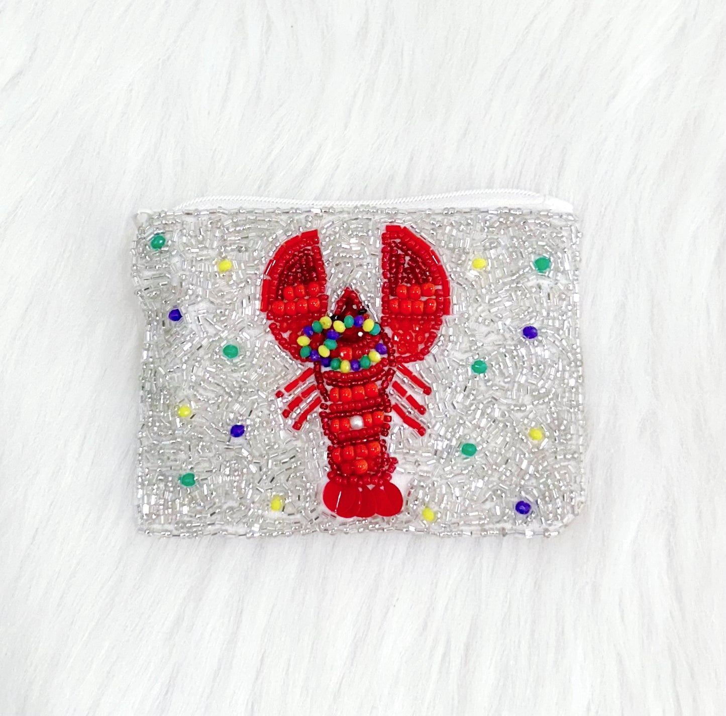 Mini Beaded Mardi Gras Bag