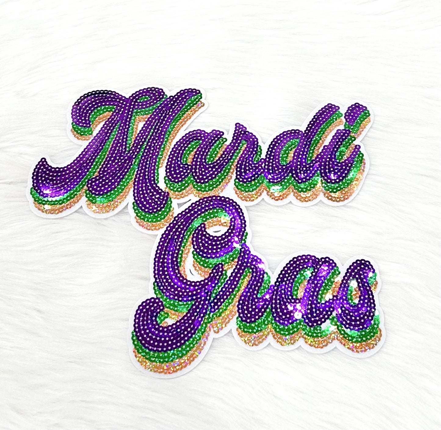 Mardi Gras Sequin Patch