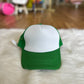 Two Tone Mesh Back High Crown Foam Trucker Hat