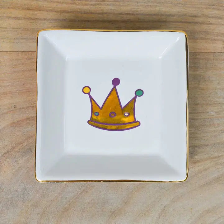 Mardi Gras Crown Trinket Dish