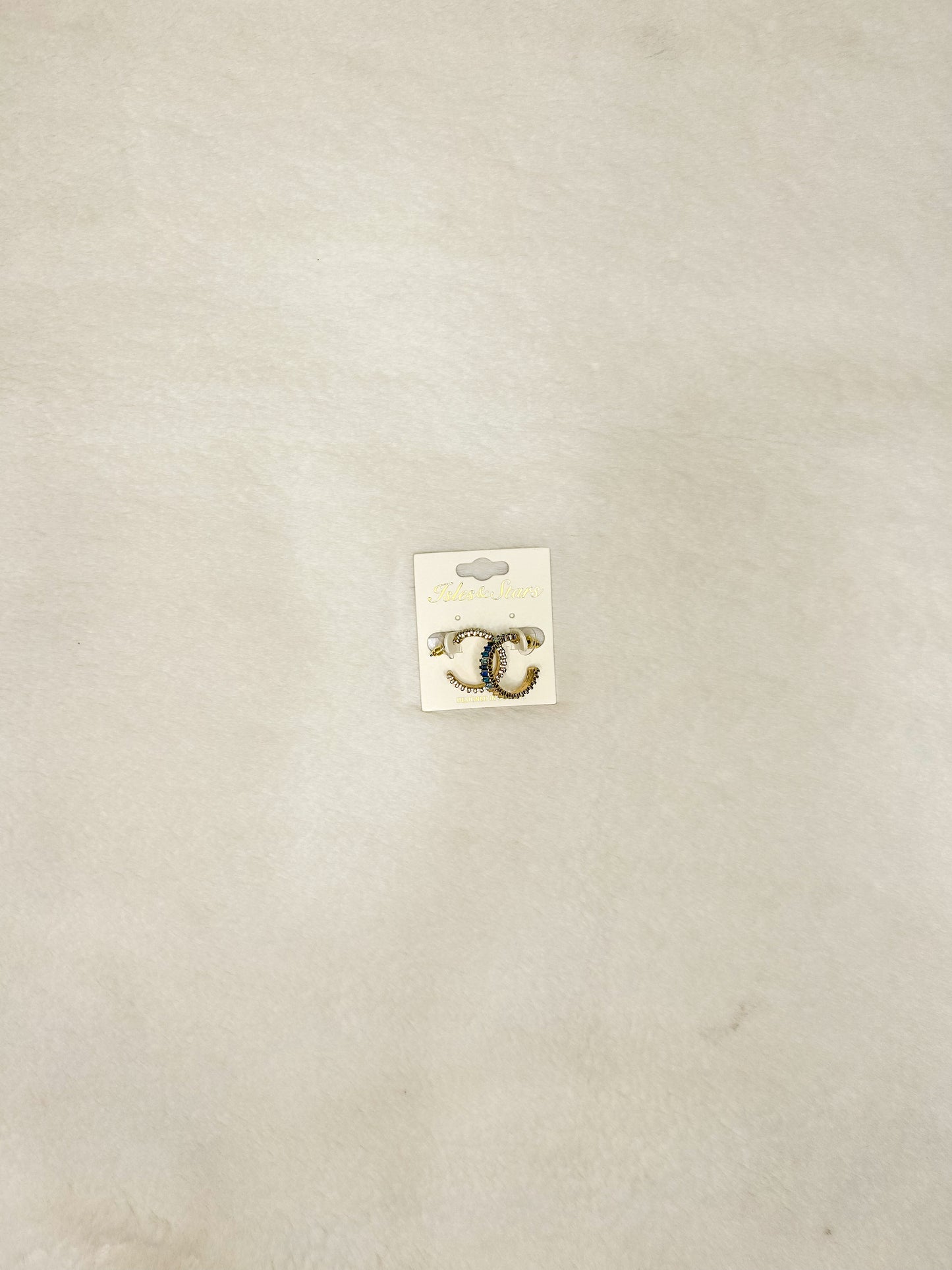 Rhinestone Multi Color Hoops