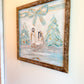 Bow Nativity Framed Art 24x24