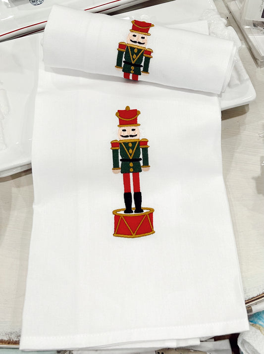 Nutcracker Embroidered Hand Towel