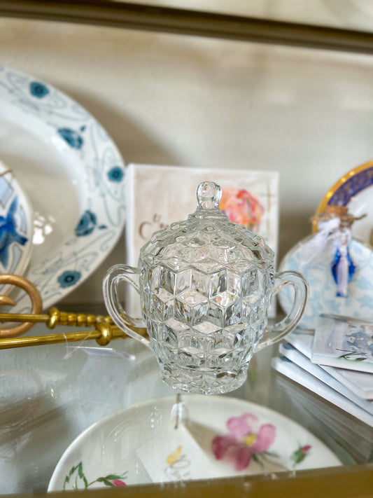 Crystal & Clover Sugar Bowl
