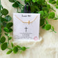 Isaiah 41:10 Gold Cross Necklace