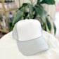 Two Tone Mesh Back High Crown Foam Trucker Hat