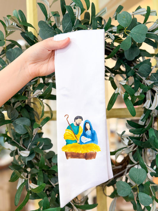 O Holy Night Nativity Wreath Sash