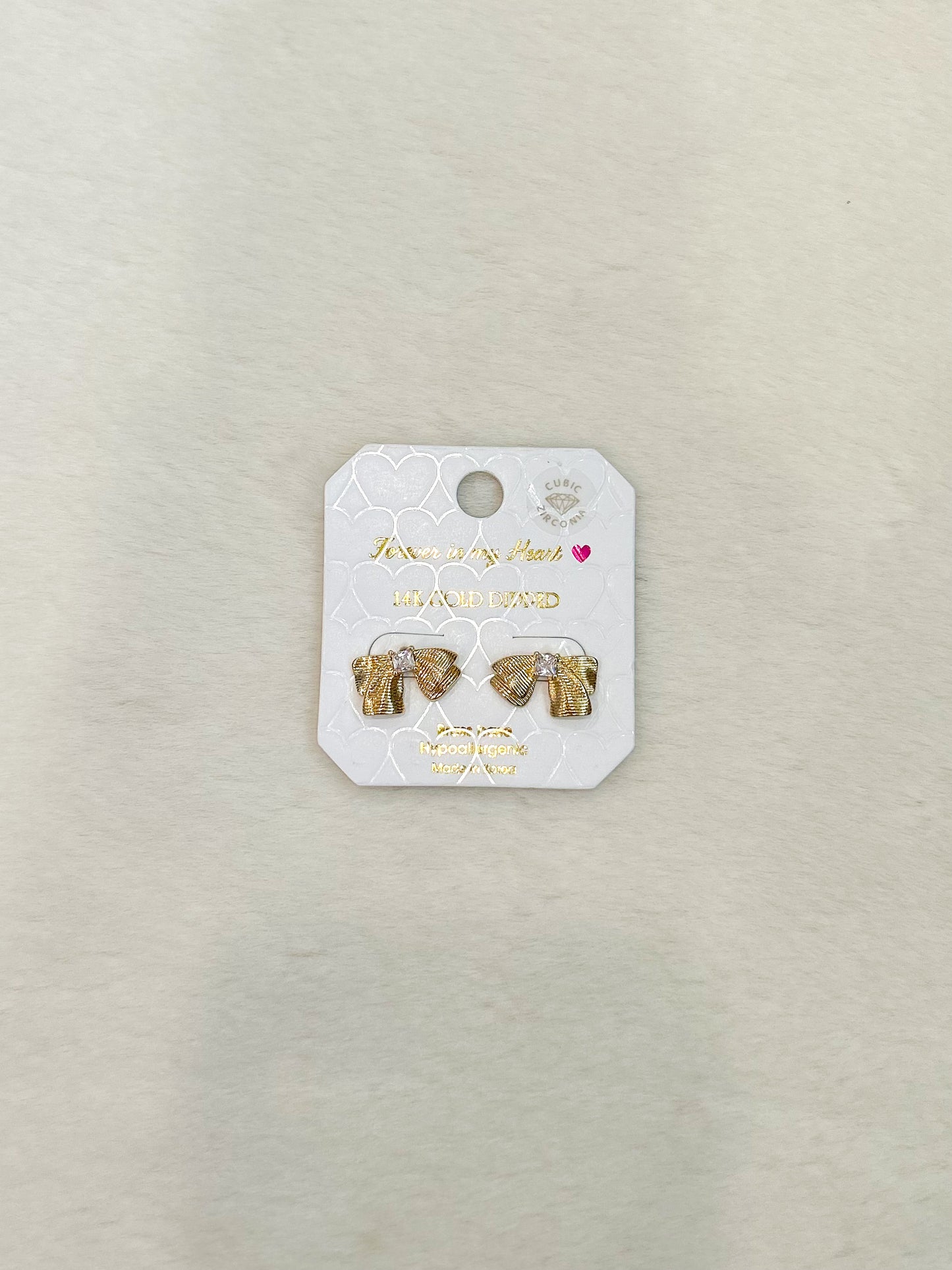Forever in my Heart Anya Bow Earrings