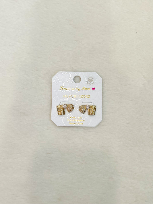 Forever in my Heart Anya Bow Earrings